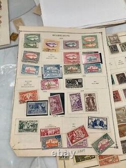 Worldwide Used Stamp Collection Lot Abyssinia Ethiopia Guadeloupe French Indies