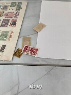 Worldwide Used Stamp Collection Lot Abyssinia Ethiopia Guadeloupe French Indies