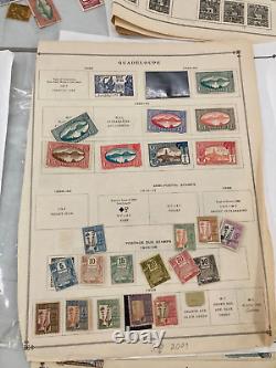 Worldwide Used Stamp Collection Lot Abyssinia Ethiopia Guadeloupe French Indies