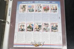 Worldwide Wwii Collection Of 120 Stamps & 55 Souvenir Sheets All Mint In Album