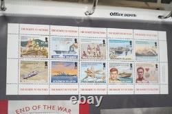 Worldwide Wwii Collection Of 120 Stamps & 55 Souvenir Sheets All Mint In Album