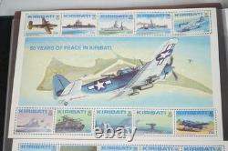 Worldwide Wwii Collection Of 120 Stamps & 55 Souvenir Sheets All Mint In Album