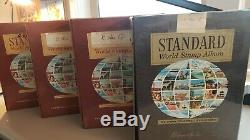 Worldwide collection of 4 Albums stuffed full of 1000's of stamps incl. U. S