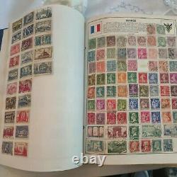 Worldwide immense stamp collection in Old Harris album. 1800s forward. IMMENSE