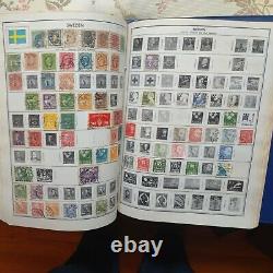 Worldwide immense stamp collection in Old Harris album. 1800s forward. IMMENSE