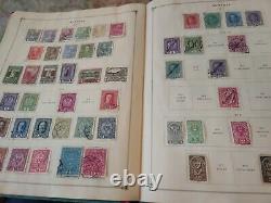 Worldwide stamp collection in 1928 Scott album. SERIOUS COLLECTORS THIS IS IT