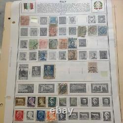 Worldwide stamp collection in 1935 Scott album1896 forward. Serious collectors