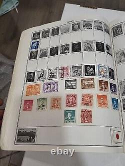 Worldwide stamp collection in 1973 Grossman majestic album. Wonderful assortment