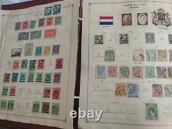 Worldwide stamp collection in old Harris citation album. 1860 forward. Super++