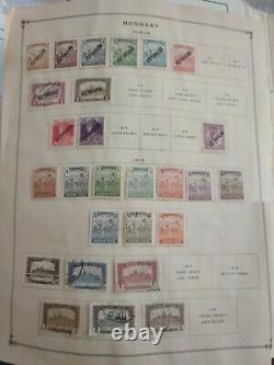 Worldwide stamp collection in old Harris citation album. 1860 forward. Super++