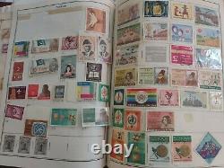 Worldwide stamp collection in old Harris citation album. 1860 forward. Super++