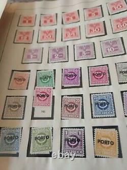 Worldwide stamp collection in vintage Scott postage stamp album. DON'T MISS THIS