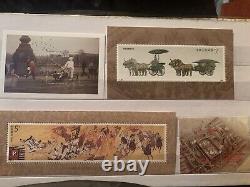 Worldwide stamps collections lots in album pairs & blocks