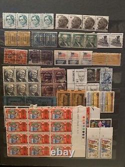 Worldwide stamps collections lots pairs & blocks in album