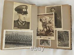 Wwii Era German Family Photograph Album, Inc. Hj, Army, Postcards, Stamps