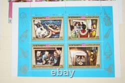 Yemen Collection Of 700+ Stamps Mint & Used Stored In Torn Album On Stock Pages
