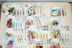 Yemen Collection Of 700+ Stamps Mint & Used Stored In Torn Album On Stock Pages