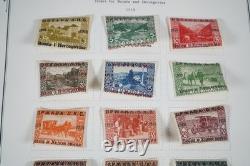 Yugoslavia 1918-1957 Collection Of 625+ Stamps Mint & Used In Scott Album