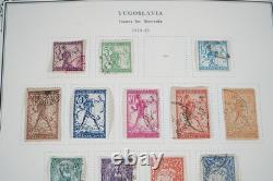 Yugoslavia 1918-1957 Collection Of 625+ Stamps Mint & Used In Scott Album