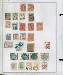 1856-1961 Mexique Timbres-poste Neufs Et D'occasion Album Pages Valeur De La Collection 2 400 $ +