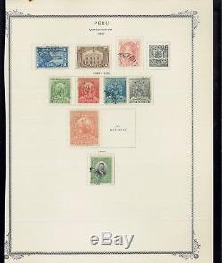 1862-1941 Pérou Collection De Timbres-poste Neufs Et D'occasion Valeur De Pages 408 $