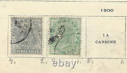 1866-1900 Inde Timbre Lot Sur La Page De L'album, Grande Collection