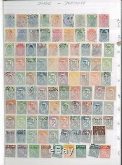 1875-1967 Finlande Et Grande-bretagne Mint Collection Occasion Stamp Album Valeur 2750 $
