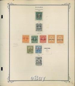 1878-1956 Panama Collection De Timbres-poste Sur Les Pages D'album Valeur Du Catalogue $ 753