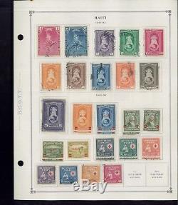 1881-1959 Haïti Collection De Timbres-poste Neufs Et D'occasion Sur Les Pages D'album Valeur 432 $