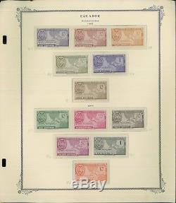 1896-1976 Ecuador Mint / Collection De Timbres-poste Usagés 89 Pages De L'album Valeur 2065 $