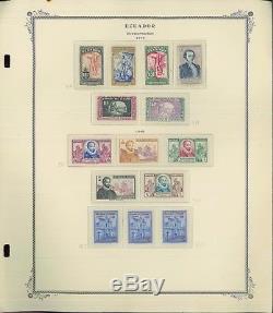 1896-1976 Ecuador Mint / Used Collection De Timbres-poste 89 Pages D'album Valeur 2065 $