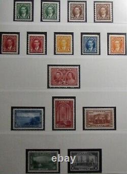 1897-1969 Collection Canada Dans Lindner Hingeless Album F/vf Mnh/mh/mng