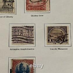 1922-26 Timbres 1 $, 2 $, 5 $ Lot On Near Complete Album Page Gift For Elderly