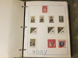 1966-77 1000+ Russie Stamp Collection In Album Mh/used Stamps