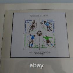 1981-1988 Collection De Timbres De Monaco Album Nib Lindner
