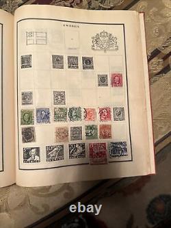 2 Album de timbres-poste modernes de 1935 chargé de timbres du monde entier et des États-Unis