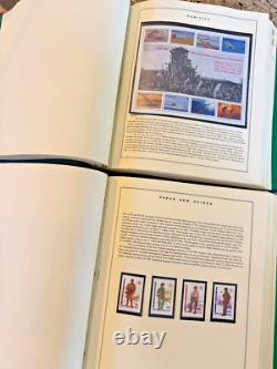 2 Albums de timbres-poste commémoratifs Scott de la Seconde Guerre mondiale 1989-1998 1 300 timbres internationaux MNH