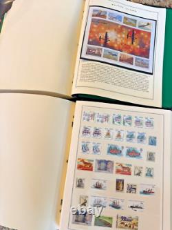 2 Albums de timbres-poste commémoratifs Scott de la Seconde Guerre mondiale 1989-1998 1 300 timbres internationaux MNH