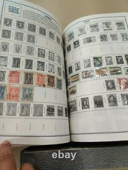 2 Big Books Standard World Stamp Albums Collection H E Harris 8000 + Timbres