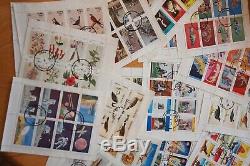 2996 Old Stamp Collection Albums Lot G. B Job Aussi World Wide Beaucoup De Choses À Trier
