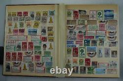 32 pages collections de timbres album lots Vintage Rare Classic Antique Authentique