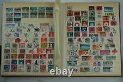 32 pages collections de timbres album lots Vintage Rare Classic Antique Authentique