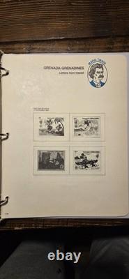 4 Albums de Timbres-poste Disney La Collection Le Monde de Disney Avec 238 Timbres