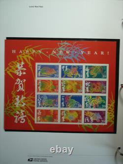 405 Timbres de la Monnaie des États-Unis NH dans l'Album des Timbres Commémoratifs de l'USPS de 2006 à 2009