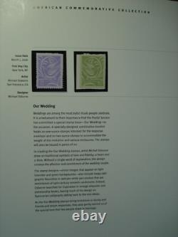 405 Timbres de la Monnaie des États-Unis NH dans l'Album des Timbres Commémoratifs de l'USPS de 2006 à 2009