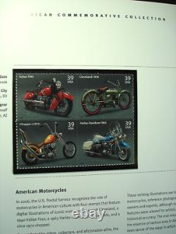 405 Timbres de la Monnaie des États-Unis NH dans l'Album des Timbres Commémoratifs de l'USPS de 2006 à 2009
