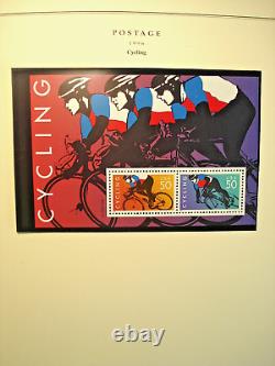 735 timbres neufs de la Monnaie des États-Unis dans l'album de timbres-poste nationaux de Scott de 1995 à 2002