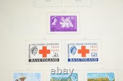 AFRIQUE BRITANNIQUE 1860s-1960s COLLECTION DE PLUS DE 2000 TIMBRES NEUFS ET USAGÉS ALBUM SCOTT