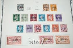 AFRIQUE FRANÇAISE ANNÉES 1890-1950 COLLECTION DE PLUS DE 750 TIMBRES NEUFS ET OBLITÉRÉS DANS UN ALBUM SCOTT