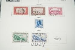 AFRIQUE FRANÇAISE ANNÉES 1890-1950 COLLECTION DE PLUS DE 750 TIMBRES NEUFS ET OBLITÉRÉS DANS UN ALBUM SCOTT